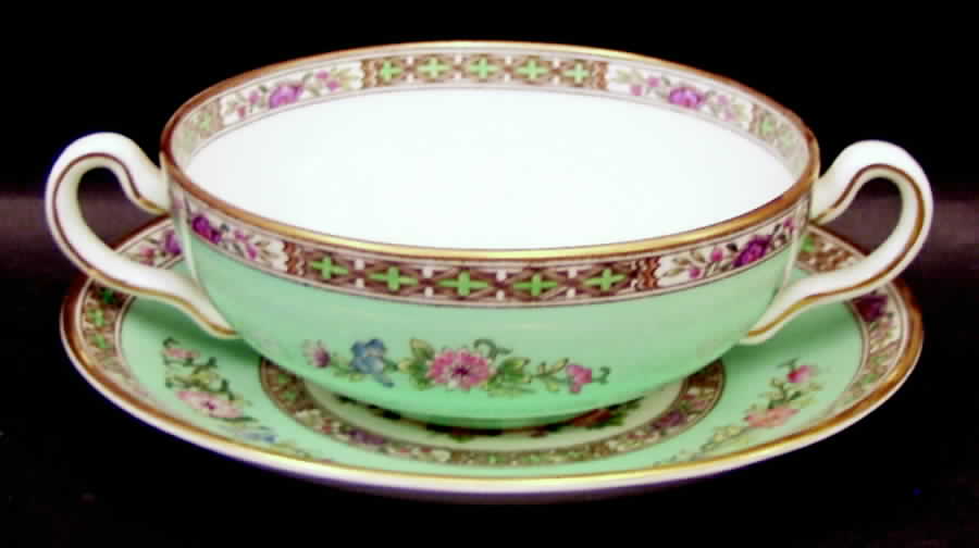 Bideford (X9415) Flat Cream Soup Bowl & Saucer Set by Wedgwood-1