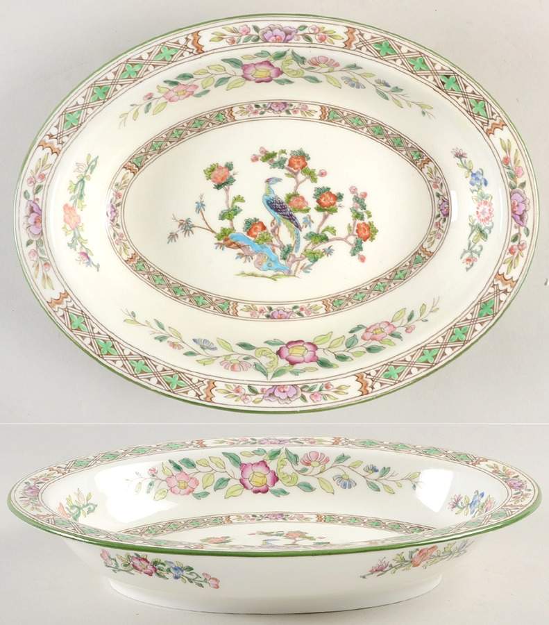 Bideford Multicolor (W1081) 9" Oval Vegetable Bowl by Wedgwood-1