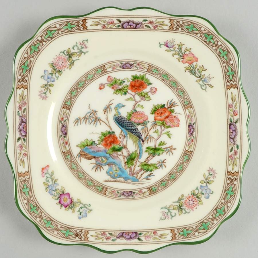 Bideford Multicolor (W1081) Square Salad Plate by Wedgwood-1