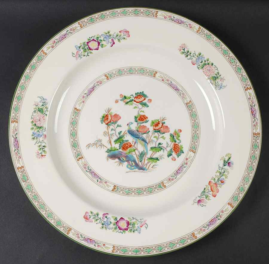 Bideford Multicolor (W1081) 15" Chop Plate (Round Platter) by Wedgwood-1