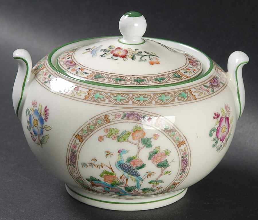 Bideford Multicolor (W1081) 146 Shape Sugar Bowl & Lid by Wedgwood-1