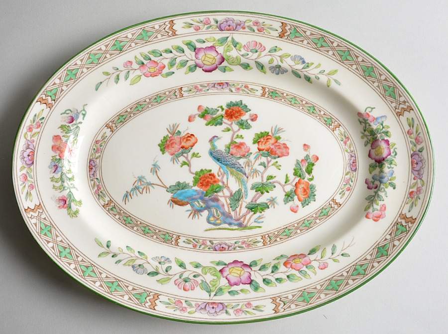 Bideford Multicolor (W1081) 13" Oval Serving Platter by Wedgwood-1