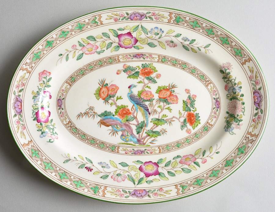 Bideford Multicolor (W1081) 11" Oval Serving Platter by Wedgwood-1