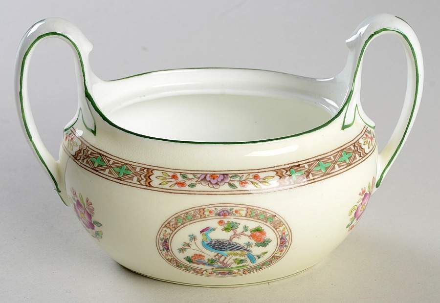 Bideford Multicolor (W1081) Sugar Bowl No Lid by Wedgwood-1