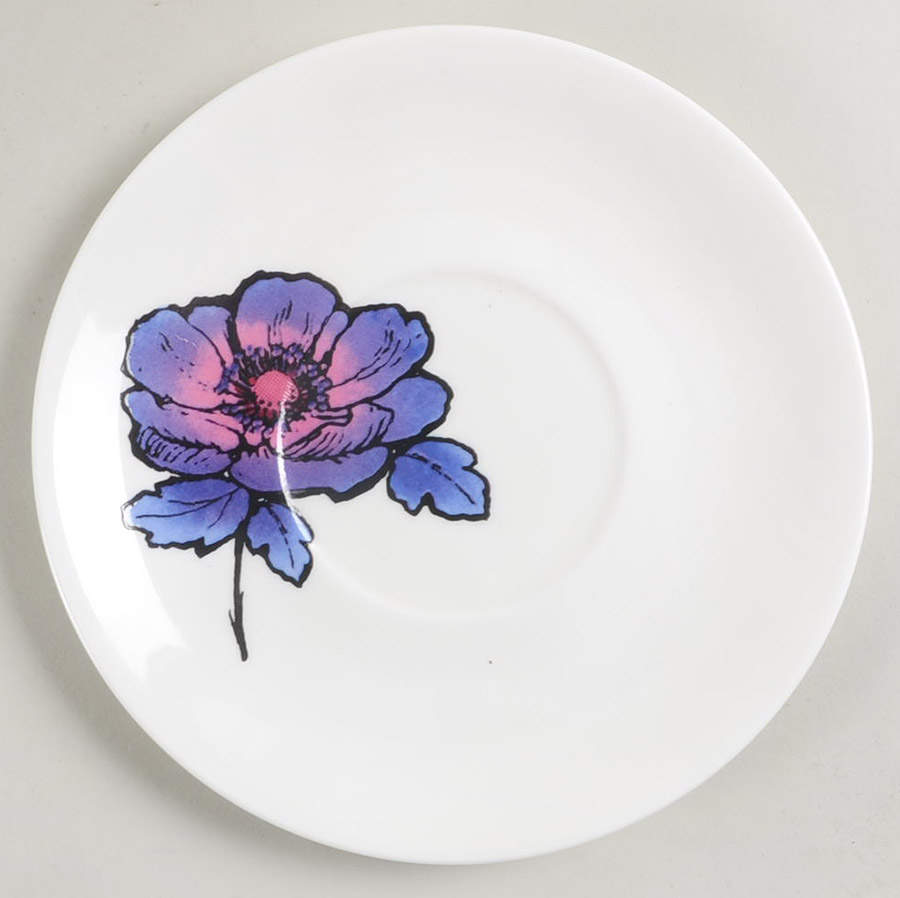 Blue Anemone Underplate for Gravy Boat by Wedgwood-1