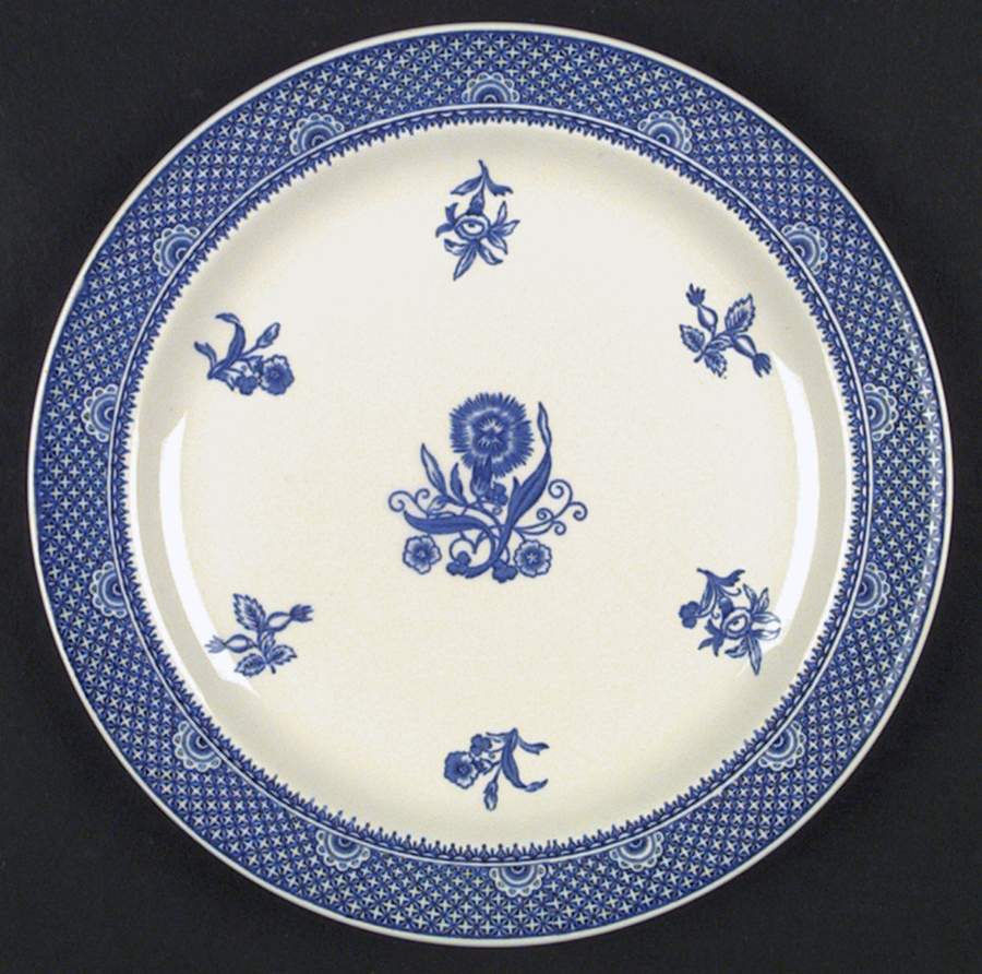 Blue Calico Dinner Plate by Wedgwood-1