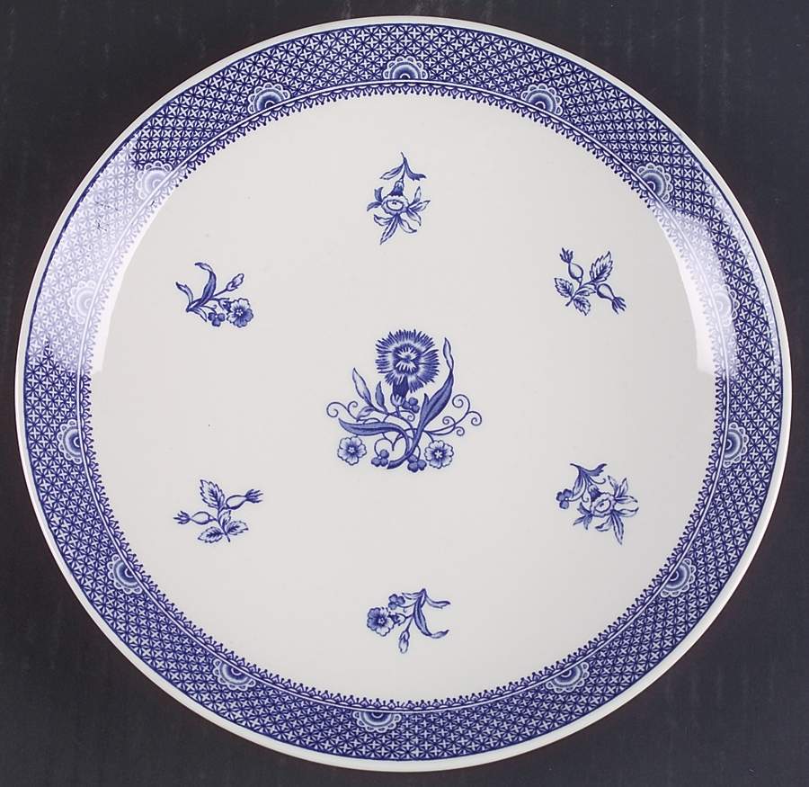 Blue Calico Cake Plate by Wedgwood-1
