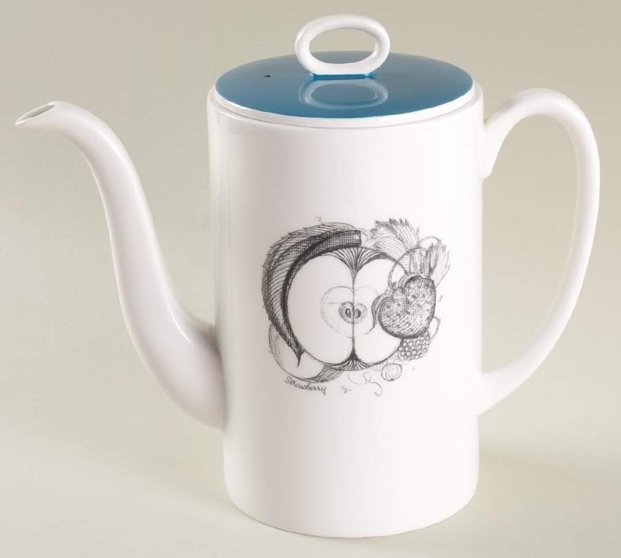 Black Fruit Coffee Pot & Lid by Wedgwood-1