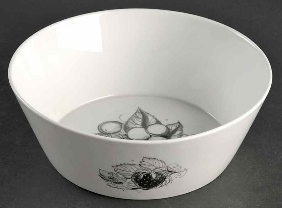 Black Fruit 8" Round Vegetable Bowl by Wedgwood-1