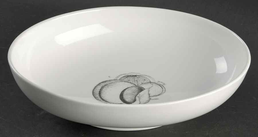 Black Fruit 9" Oval Vegetable Bowl by Wedgwood-1