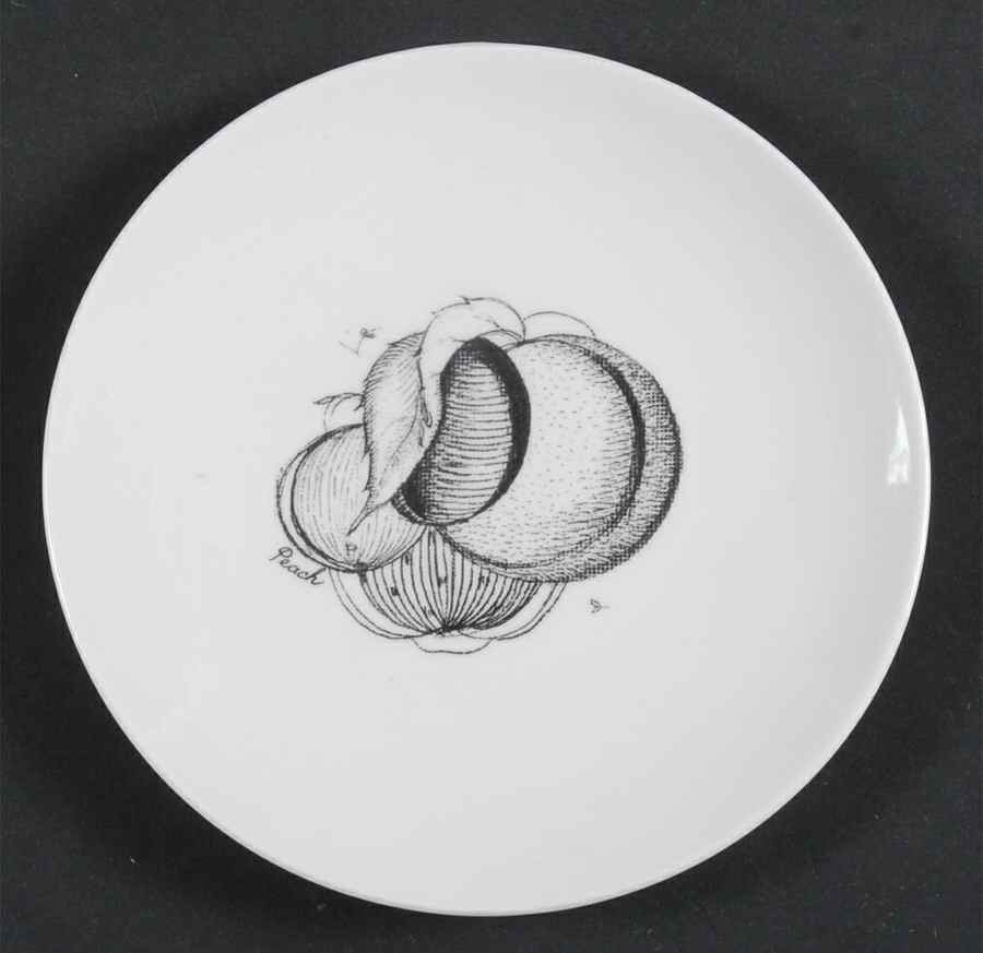 Black Fruit Bread & Butter Plate by Wedgwood-1