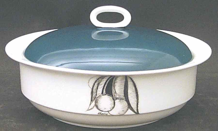 Black Fruit Round Covered Vegetable by Wedgwood-1