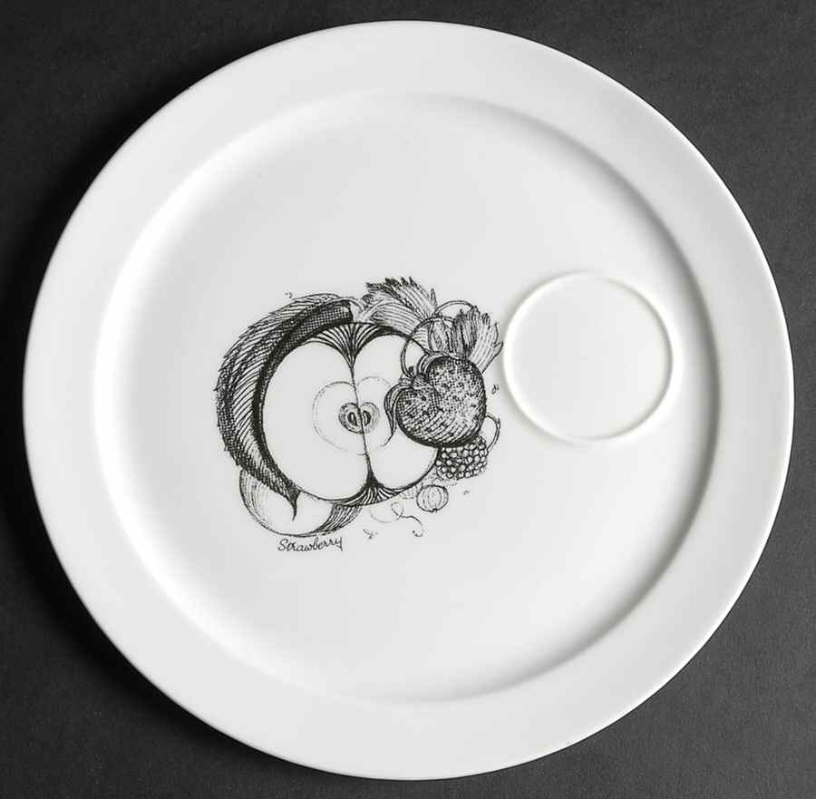 Black Fruit Snack Plate by Wedgwood-1