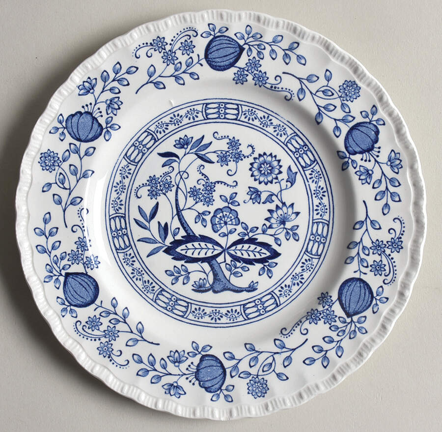 Blue Heritage Salad Plate by Wedgwood-1