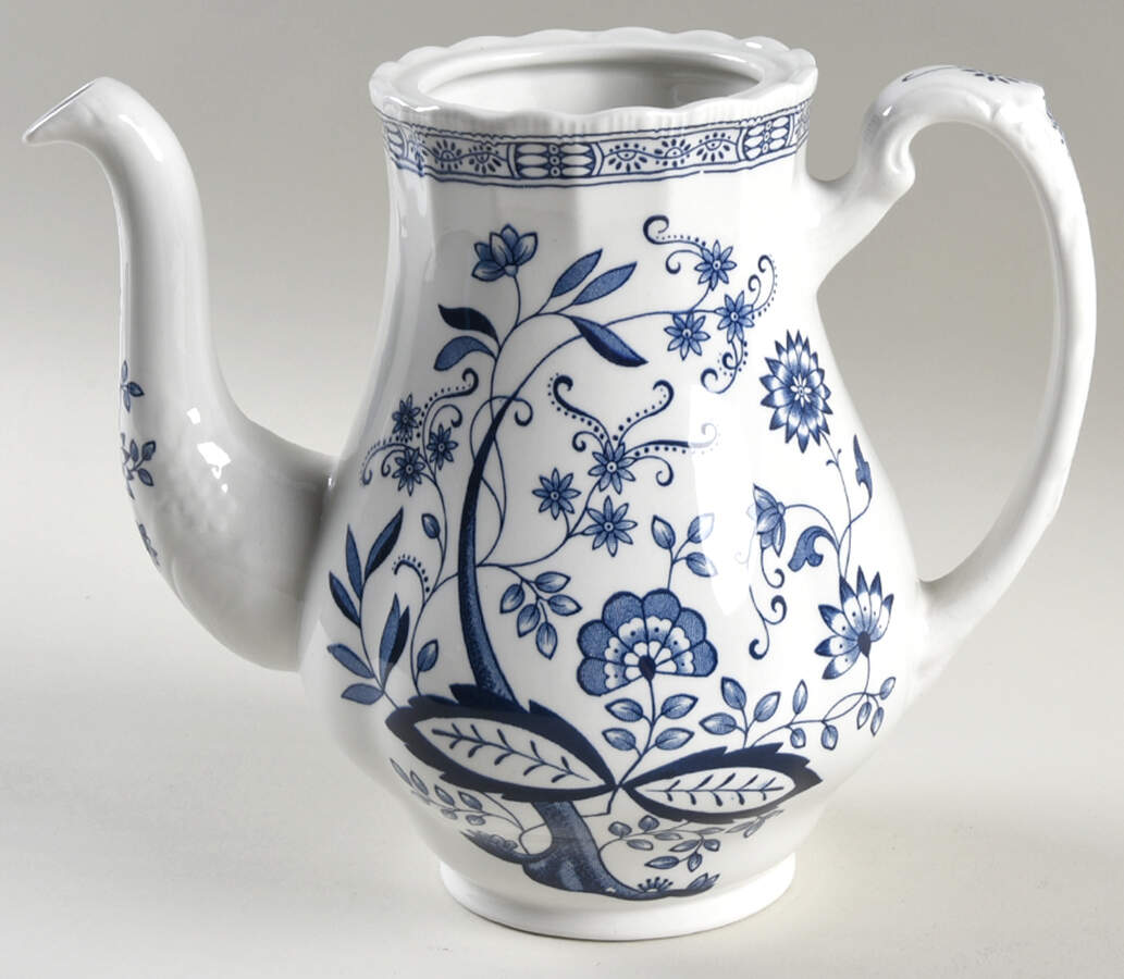 Blue Heritage Coffee Pot No Lid by Wedgwood-1