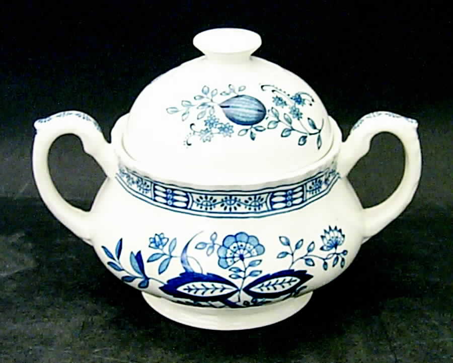 Blue Heritage Sugar Bowl & Lid by Wedgwood-1