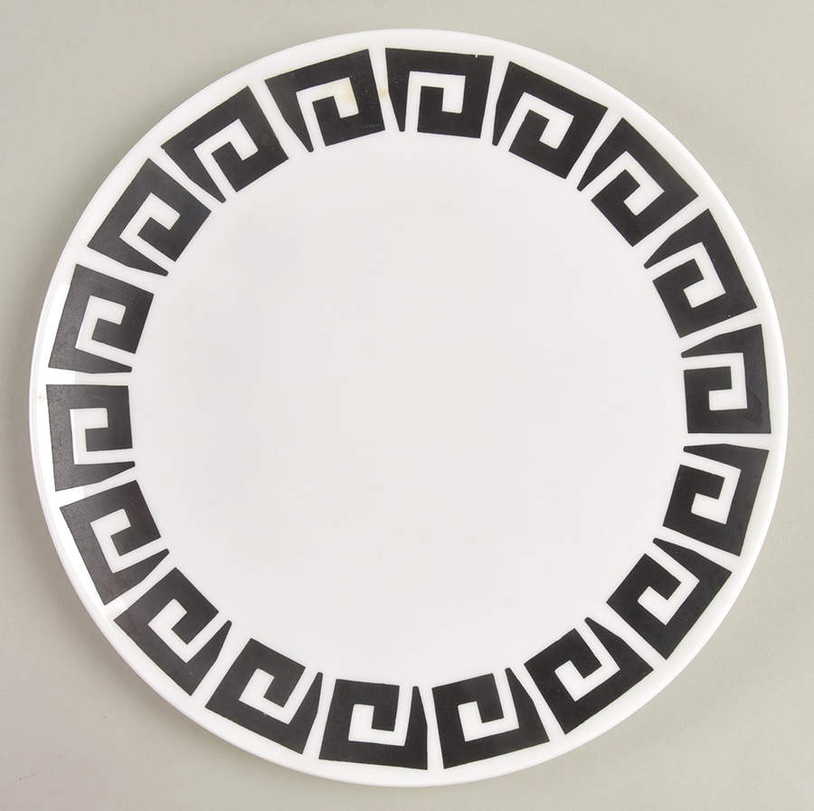Black Keystone Luncheon Plate by Wedgwood-1
