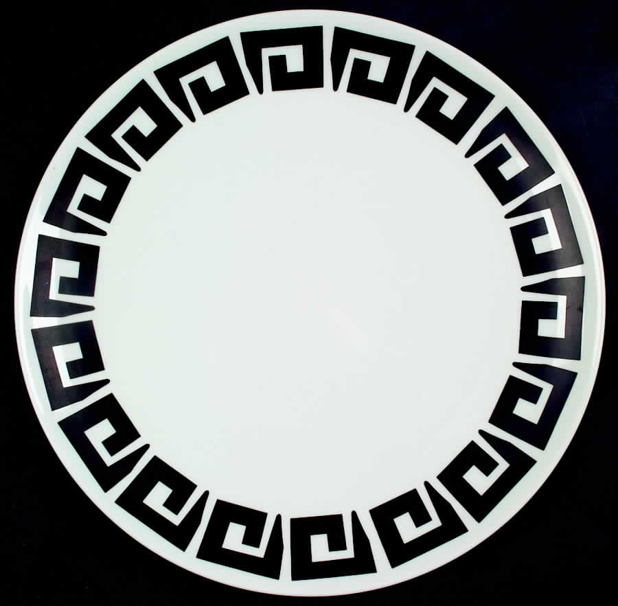 Black Keystone Dinner Plate by Wedgwood-1