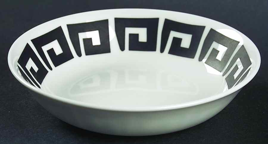 Black Keystone Coupe Cereal Bowl by Wedgwood-1