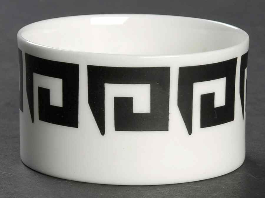 Black Keystone Open Sugar Bowl by Wedgwood-1