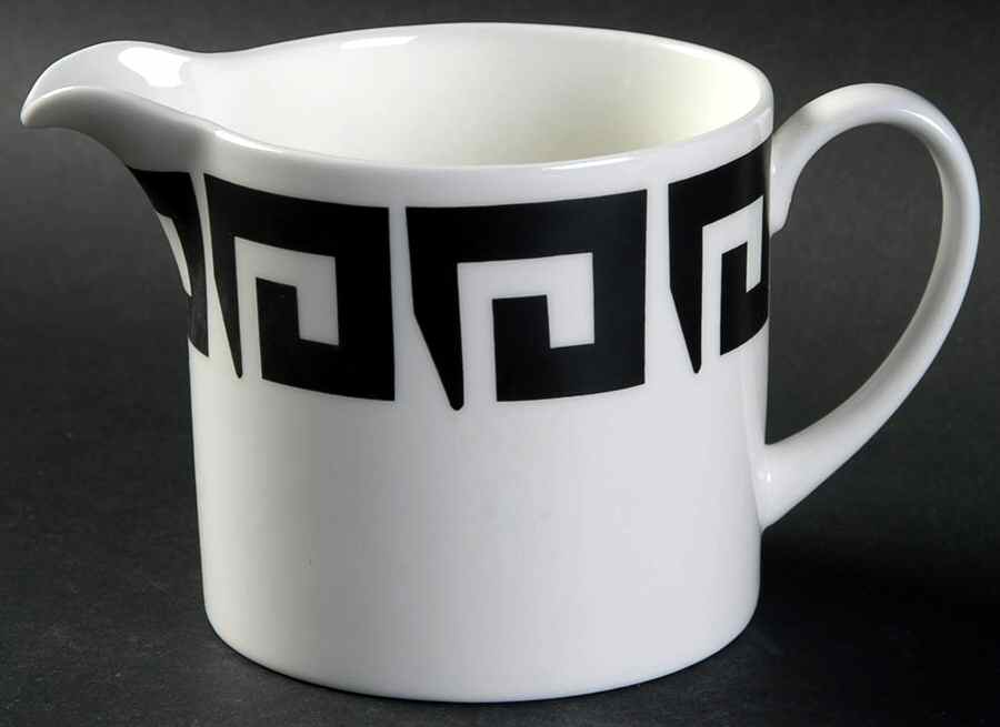 Black Keystone Creamer by Wedgwood-1