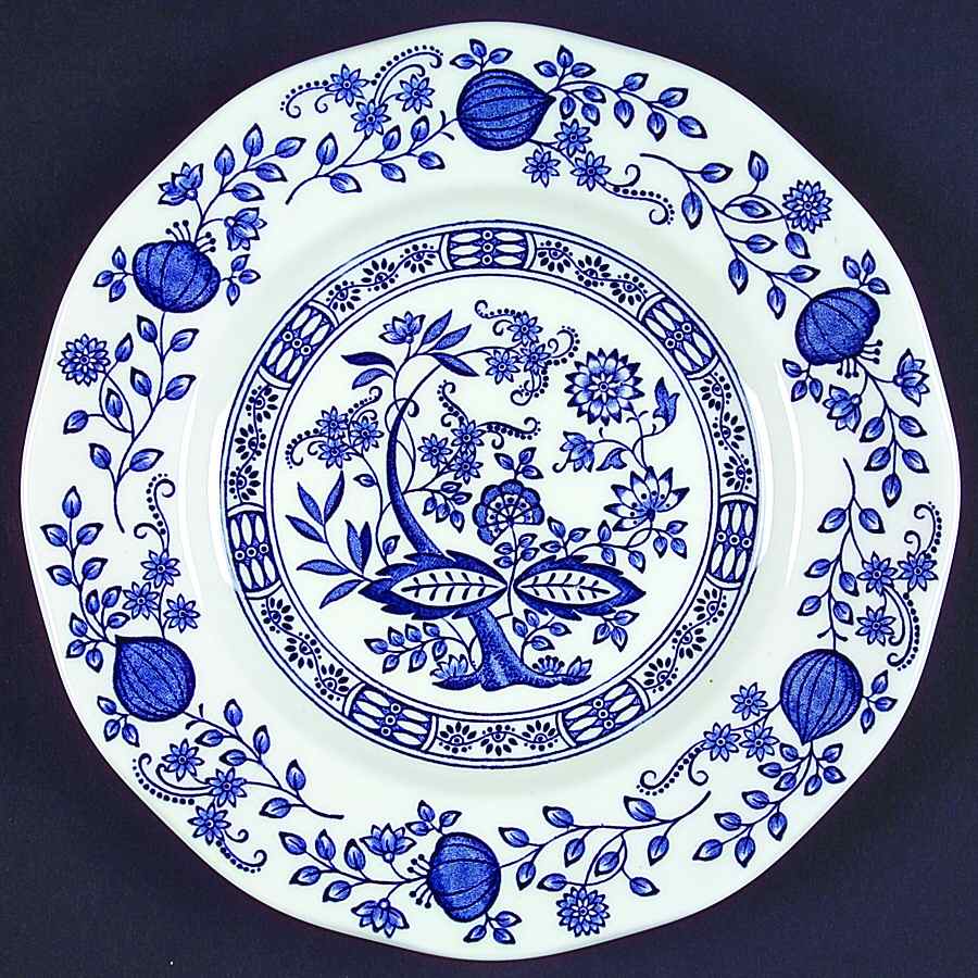 Blue Onion Dessert/Pie Plate by Wedgwood-1