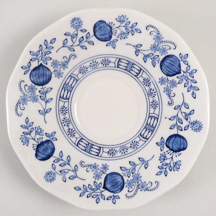 Blue Onion Saucer for Flat Cup by Wedgwood-1