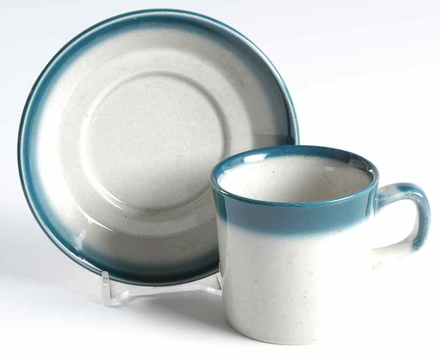 Blue Pacific Flat Demitasse Cup & Saucer Set by Wedgwood-1