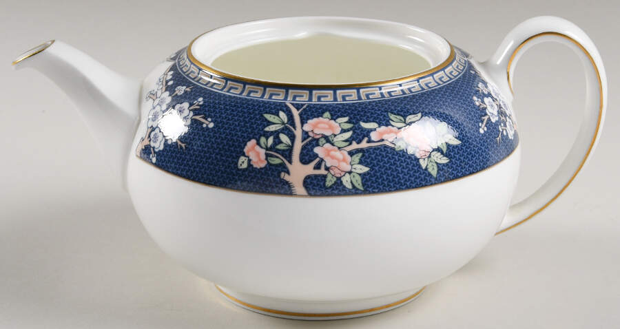 Blue Siam Teapot No Lid by Wedgwood-1