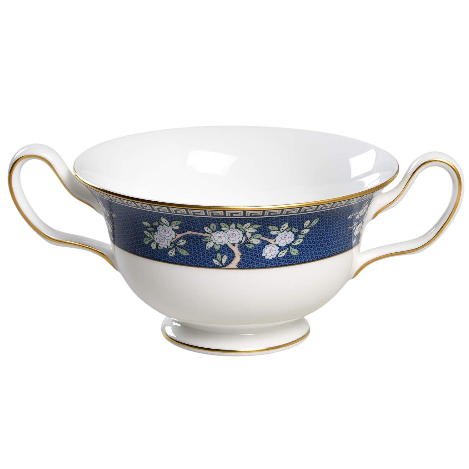 Blue Siam Footed Cream Soup Bowl by Wedgwood-1