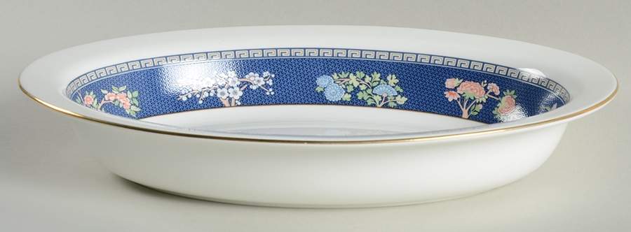 Blue Siam 10" Oval Vegetable Bowl by Wedgwood-1