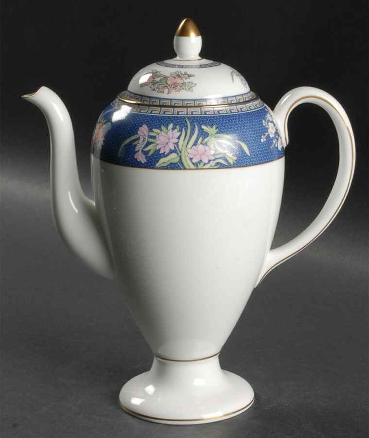 Blue Siam Mini Coffee Pot & Lid by Wedgwood-1