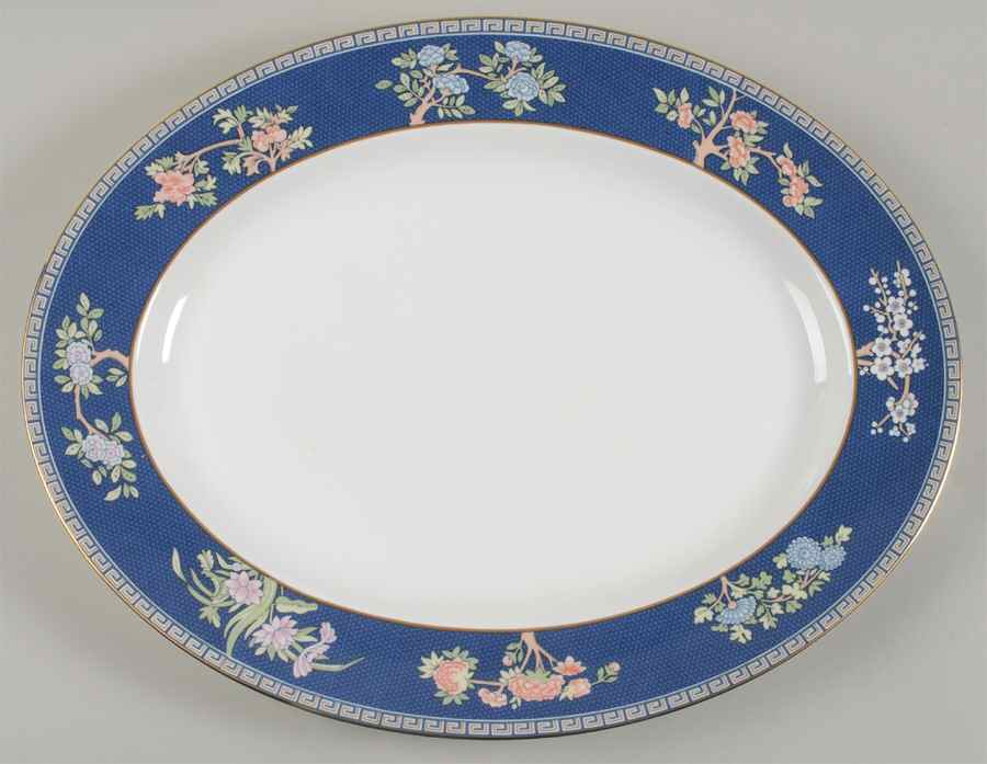 Blue Siam 17" Oval Serving Platter by Wedgwood-1