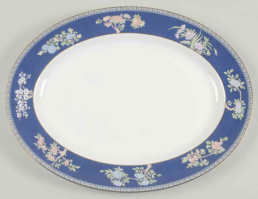 Blue Siam 15" Oval Serving Platter by Wedgwood-1