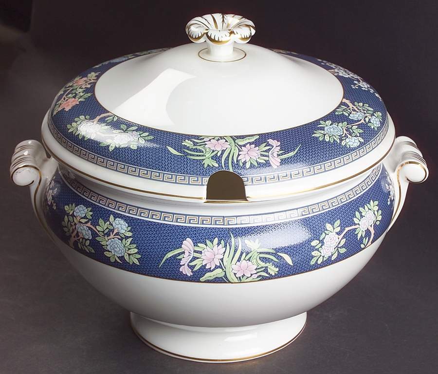 Blue Siam Tureen &  Lid by Wedgwood-1