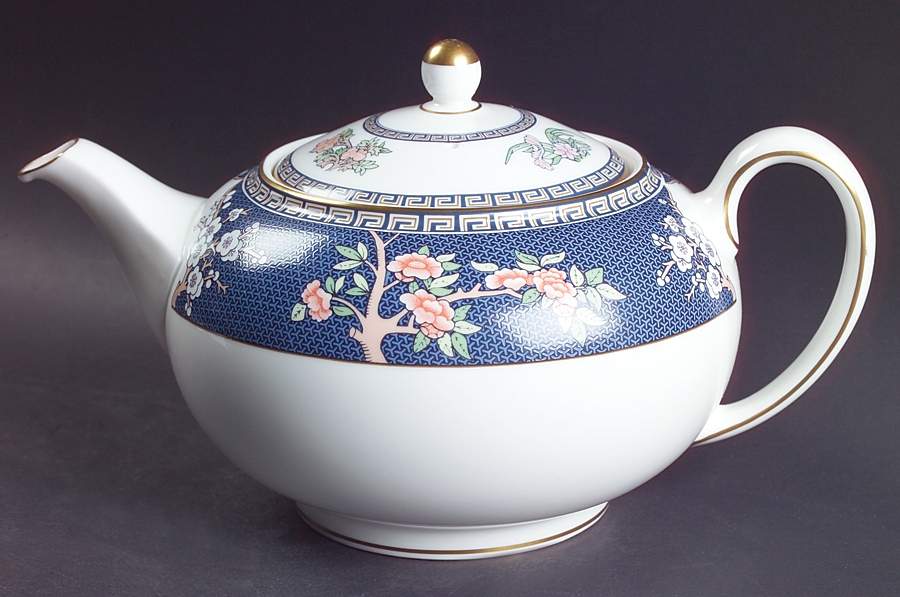 Blue Siam Teapot & Lid by Wedgwood-1
