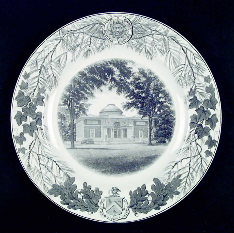 Bowdoin College Gray Dinner Plate by Wedgwood-1
