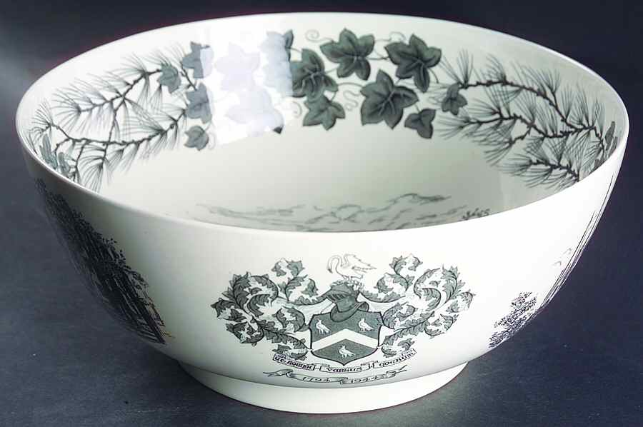 Bowdoin College Gray Punch Bowl by Wedgwood-1