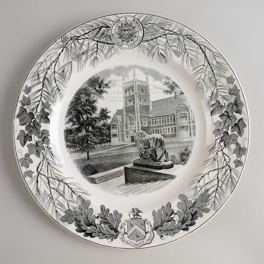 Bowdoin College Gray Dinner Plate by Wedgwood-1