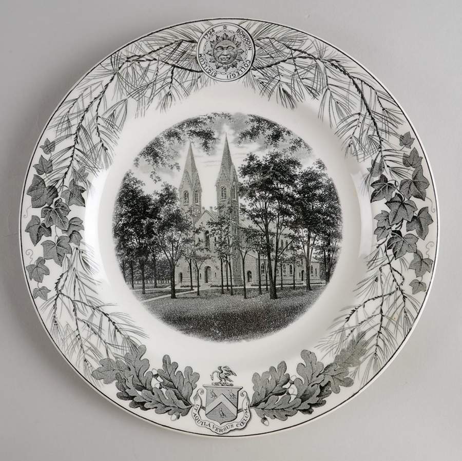 Bowdoin College Gray Dinner Plate by Wedgwood-1