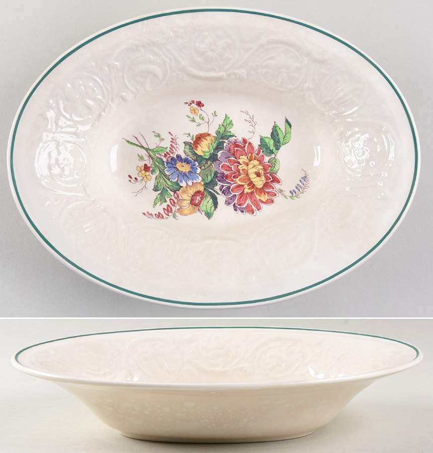 Bognor 10" Oval Vegetable Bowl by Wedgwood-1