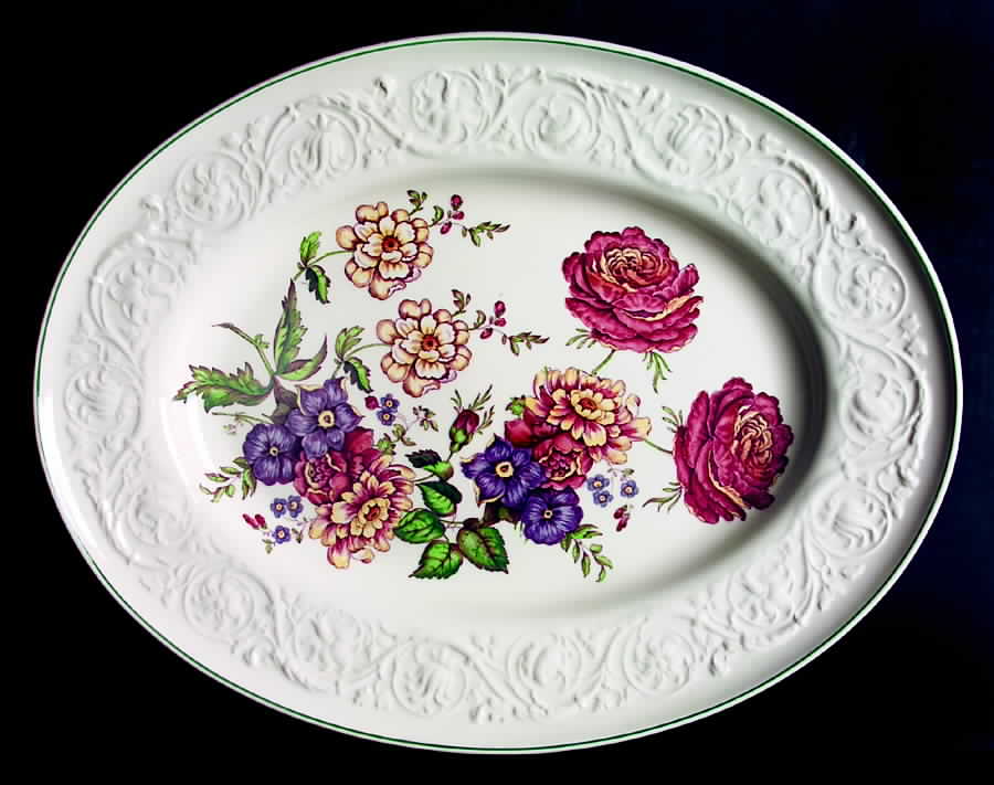 Bognor 18" Oval Serving Platter by Wedgwood-1