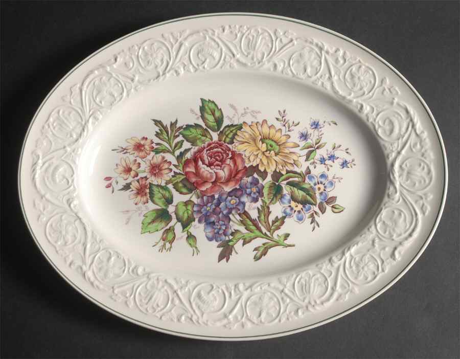 Bognor 14" Oval Serving Platter by Wedgwood-1