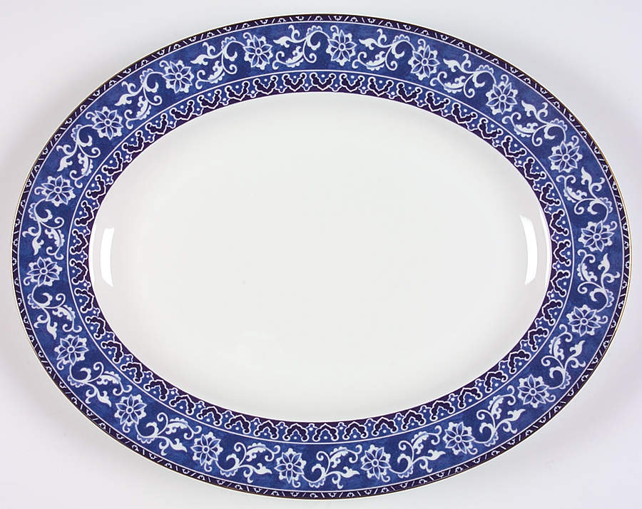 Bokhara (Newer, 1996) 14" Oval Serving Platter by Wedgwood-1