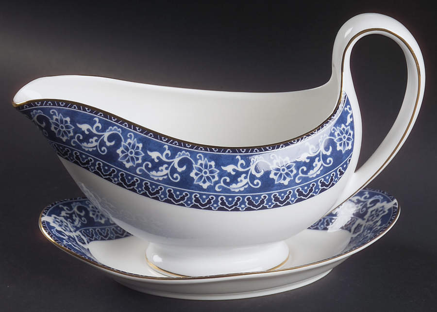Bokhara (Newer, 1996) Gravy Boat & Underplate by Wedgwood-1