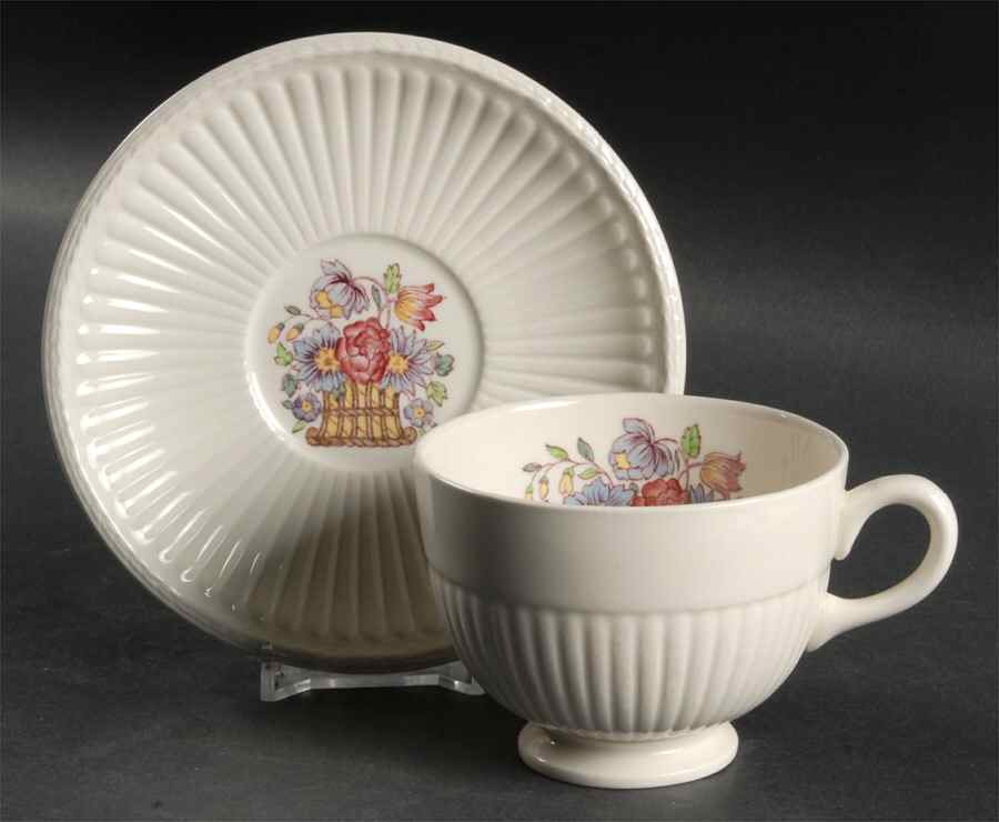 Borrowdale Footed Cup & Saucer Set by Wedgwood-1