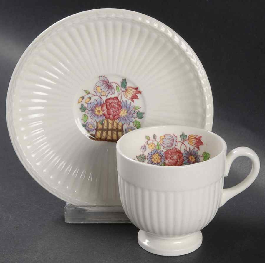 Borrowdale Footed Demitasse Cup & Saucer Set by Wedgwood-1