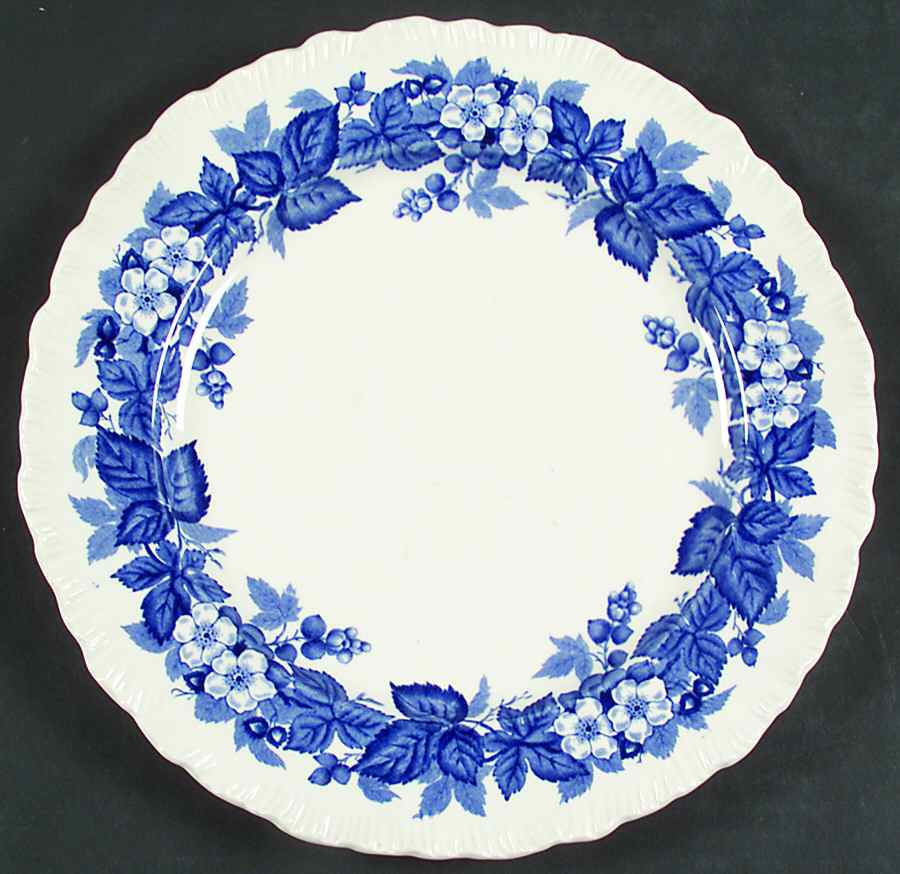 Bramble Blue (Shell Edge) Luncheon Plate by Wedgwood-1
