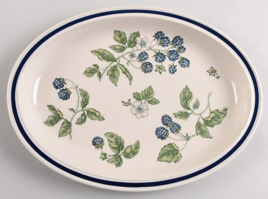 Bramble Multicolor (Oven To Table) 13" Oval Serving Platter by Wedgwood-1