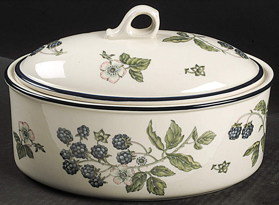 Bramble Multicolor (Oven To Table) 2.5 Quart Oval Covered Casserole by Wedgwood-1